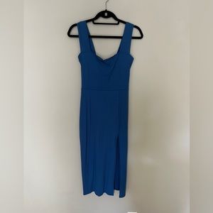 Reformation blue knit dress size S